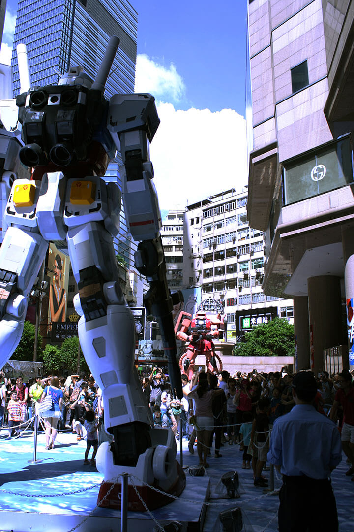 Gundam Docks at Hong Kong