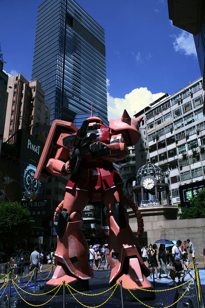 Gundam Docks at Hong Kong