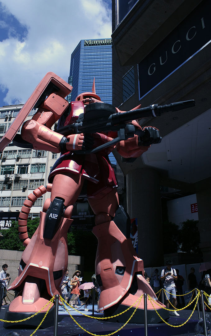 Gundam Docks at Hong Kong